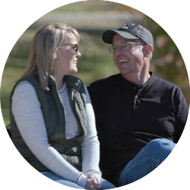 Intracept patient, Karen and spouse.