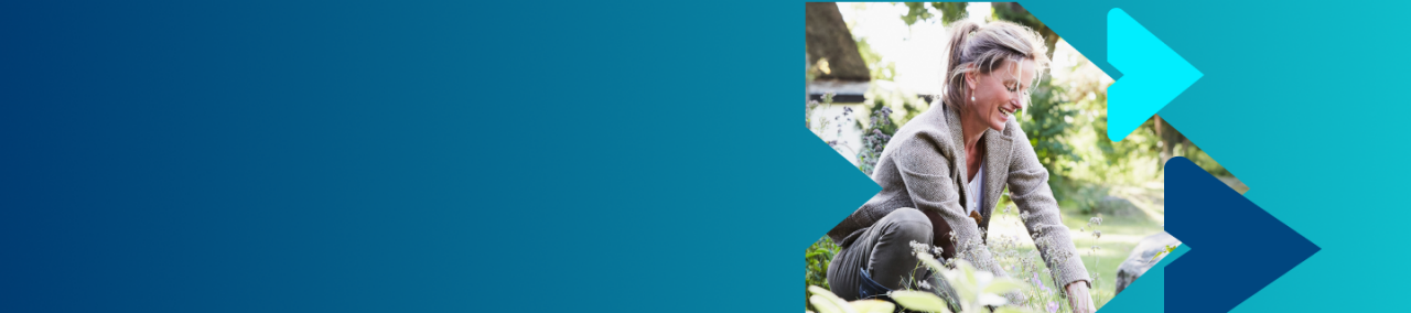 Person gardening outdoors.